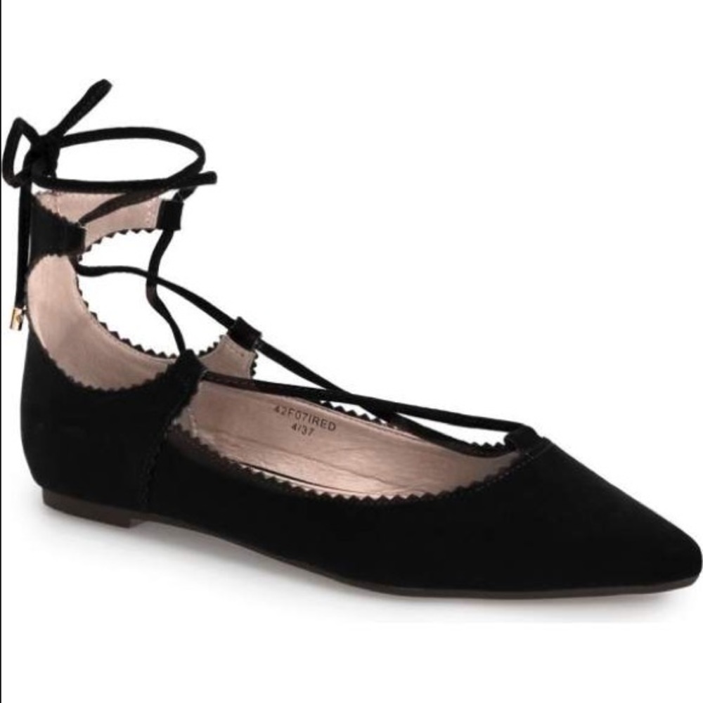 Topshop x Nordstrom ‘Finest Shillie’ Lace-up Flat